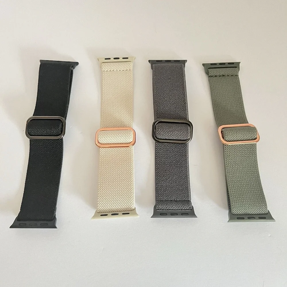 Apple Watch Bands set 4 NWOT 38/40/41/42mm stretchy nylon